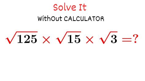 A Basic Simplification Of Square Root Basic Math YouTube