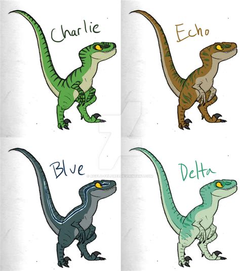 Jurassic World Baby Blue Coloring Pages Raptor Coloring Page Blue