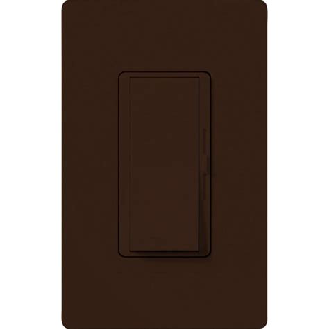 Shop Lutron Diva 1 Switch 600 Watt Single Pole Brown Indoor Slide