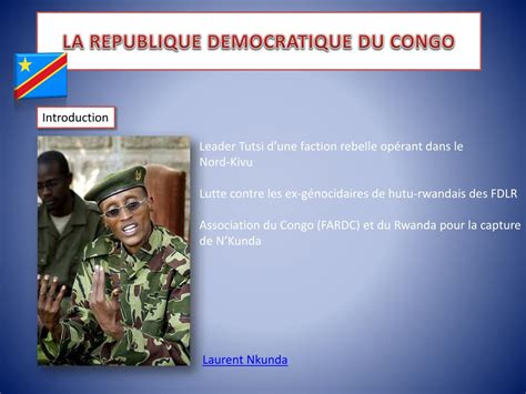 PPT LA REPUBLIQUE DEMOCRATIQUE DU CONGO PowerPoint Presentation Free