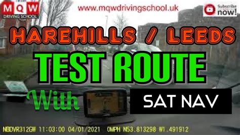 Driving Test Route Harehills Leeds Sat Nav Driving Mock Test