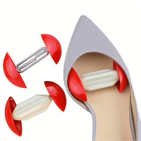 1pair Miniature Women S Shoe Stretcher With Width Adjuster Toe Expander