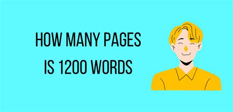 How Many Pages Is 1200 Words Foxblogging