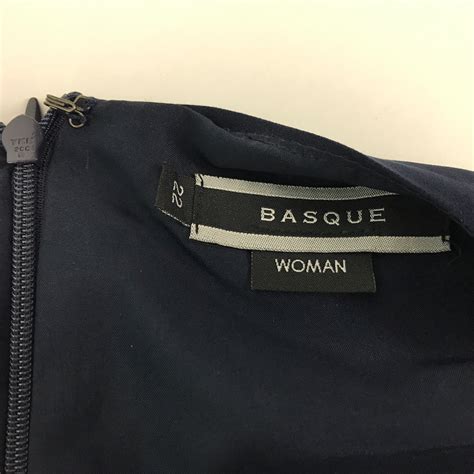 Basque Woman Dress Navy Blue Plus Size 22 Pencil Slee… - Gem