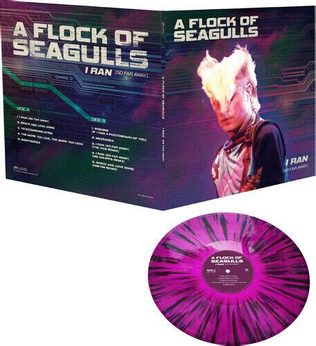 I Ran So Far Away Purple Black Splatter By Flock Of Seagulls