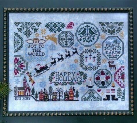 Holiday Quaker Cross Stitch Pattern Lilas Studio Anabellas