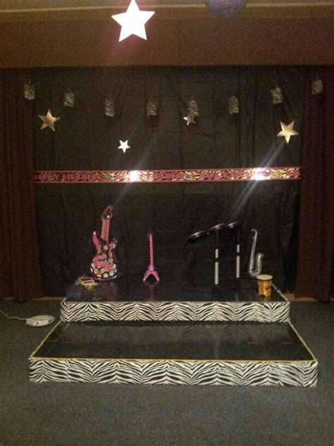 Backdrop Idea For Stageperformance Area Stage For Rock Star Party