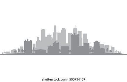 City Skylines Silhouette Background Vector Illustration Stock Vector ...