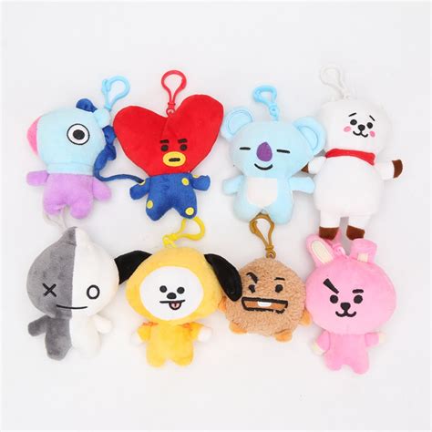 Chaveiro De Boneco De Pel Cia De Cm Bts Bt Chimmy Tata