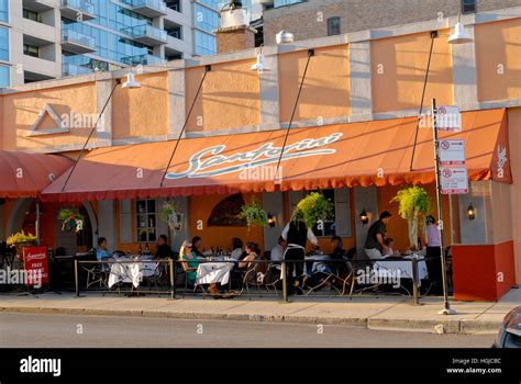 Greektown Restaurants Chicago Illinois Hi Res Stock Photography And