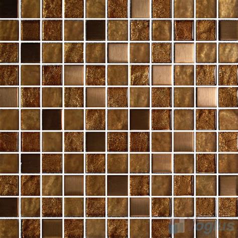 1x1 Gold Leaf Glass Mosaic Tile Vg Gfb76 Voglus Mosaic