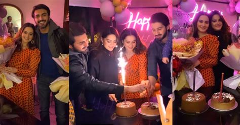 Inside Aiman Khan And Minal Khans Surprise Birthday Party Reviewitpk