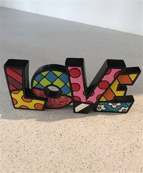 Love Romero Britto Item De Decora O Romero Britto Usado