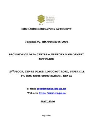 Fillable Online Tender Document Provision Of Data Centre Network