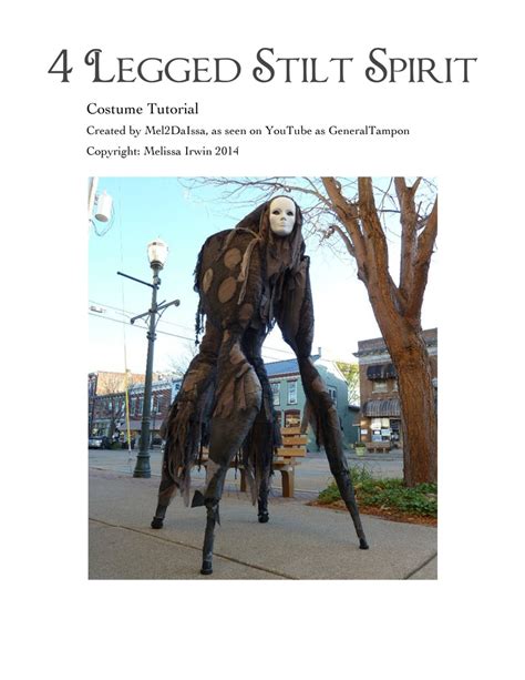 Legged Stilt Spirit Halloween Costume Tutorial As Seen On