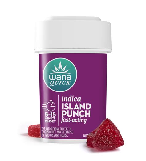 Buy Quick Island Punch Soft Lozenges 100mg 10pk Wana Cannabis