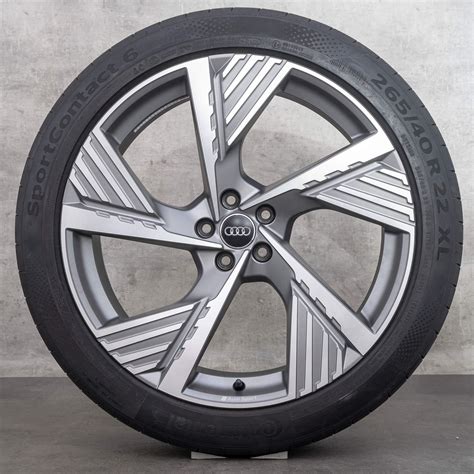 Audi 22 Inch Rims Q8 E Tron GE Summer Wheels Tires 4KE601025B Alloy Rims