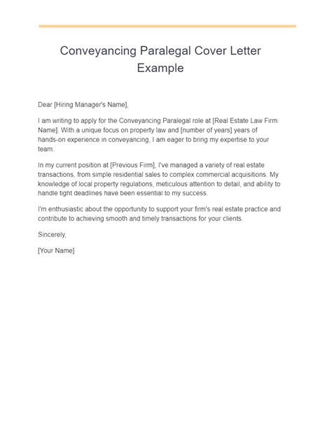 Paralegal Cover Letter Examples Pdf