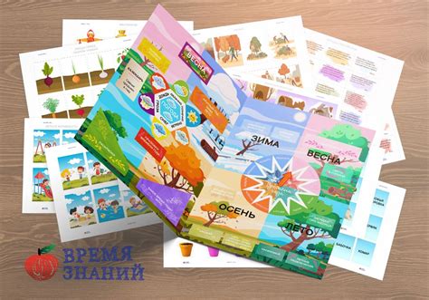 Лэпбук на тему "Времена года" - Дидактические пособия от сайта Время Знаний
