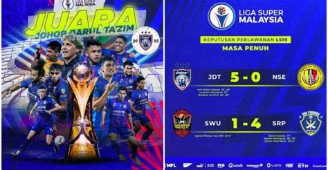 JDT Juara Liga Super Kali Kesembilan Berturut Turut