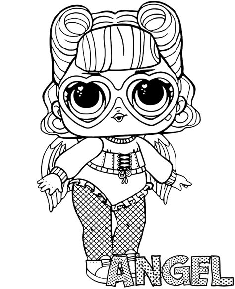 Lol Surprise Doll Angel Coloring Pages