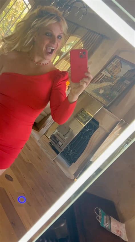 Britney Spears Shows Off Her Curves In Tight Red Dress As She Dances In