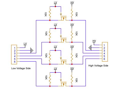 Channel Bi Directional Logic Level Converter Fares Pcb