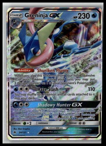 Pokemon Tcg Greninja Gx Forbidden Light Holo Ultra Rare Ebay