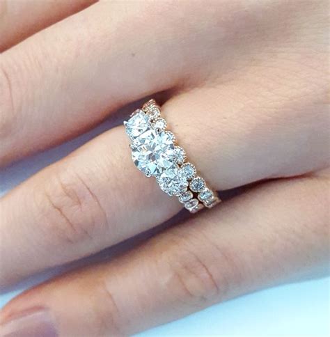 Tips For Pairing Your Three Stone Engagement Ring With A Wedding Band Artofit