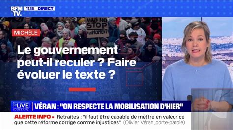 Retraites Le Gouvernement Peut Il Reculer Bfmtv R Pond Vos Questions