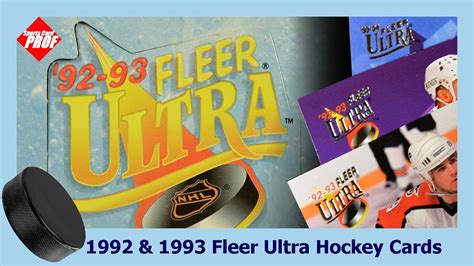 1992 1993 Fleer Ultra Hockey Card Sets YouTube