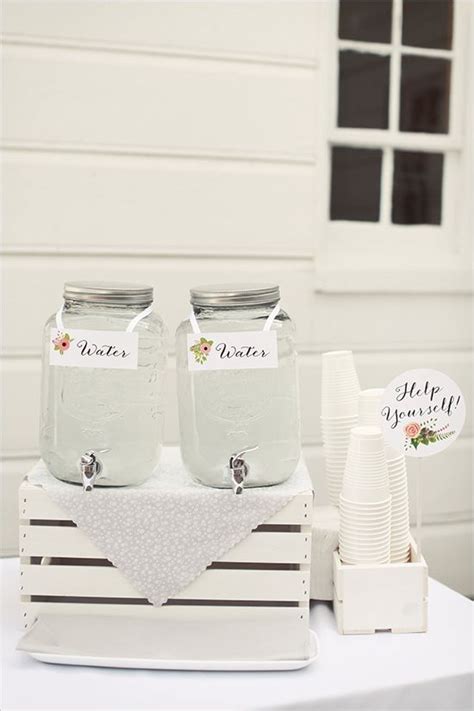 Pinterest Perfect Diy Wedding Wedding Water Station Diy Wedding