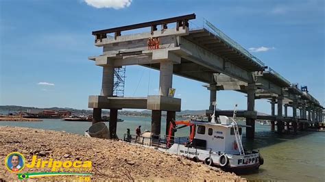 23 08 2022 imagens da construção da ponte do Rio Araguaia do Vão 3 ao 4