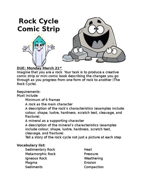 rock cycle comic strip | Rock (Geology) | Sedimentary Rock