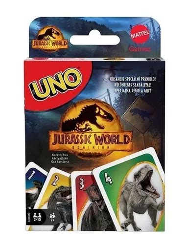 Jogo De Cartas Baralho Uno Jurassic World Dominion Mattel MercadoLivre