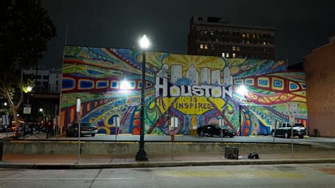 Famous Houston Is Inspired Mural In The City Center Houston United