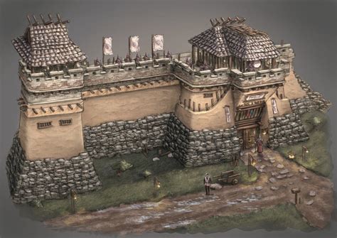 Fortress wall by ortsmor on DeviantArt