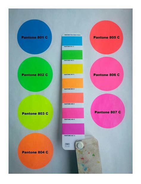 Pantone C Pantone Neon Paleta De Cores Amostras De Cores Cores The