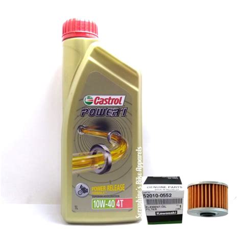 Jual PAKET CASTROL POWER 1 10W40 1L FILTER OLI ATHLETE BLITZ KAZE