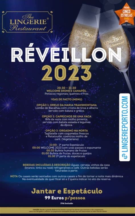 Réveillon The Lingerie Restaurant Porto Agenda Cultural do Porto