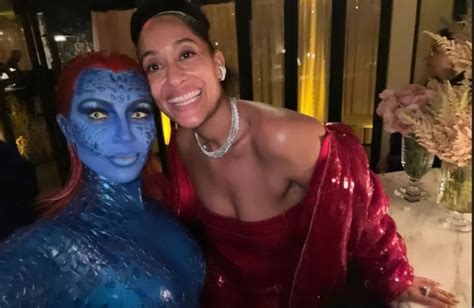 Kim Kardashian Dressed Up As Mystique Not Realizing Tracee Ellis Ross