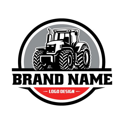 tractor, farm and constructio nvehicle illustration logo vector ...