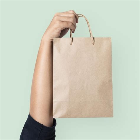 Download Free Image Of Paper Shopping Bag For Food Takeaway Concept By