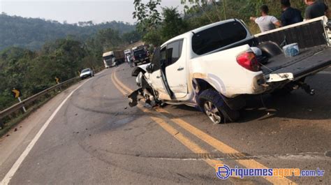 Acidente na BR 364 envolvendo cinco veículos em Ouro Preto do Oeste