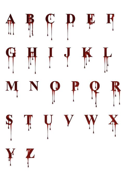 Blood font – Artofit