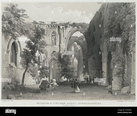 Interior Of Tintern Abbey Monmouthshire Looking East Stock Photo Alamy