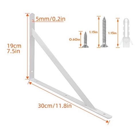 Starvast Pack Heavy Duty Shelf Brackets X Inch Floating