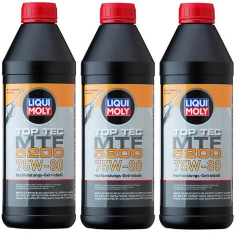 Liqui Moly Top Tec Mtf W Hochleistungs Getriebe L X Liter