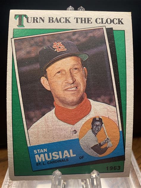 Topps Turn Back The Clock Stan Musial Cardinals Hof Ebay