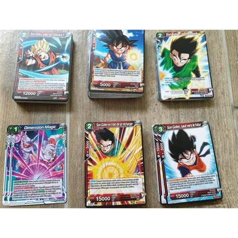 Lot De Cartes Dbz Dragon Ball Super En Fran Ais Cdiscount Jeux